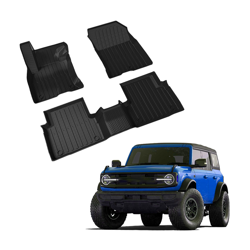 3d Tpe Rubber Odorless All Weather Waterproof Anti-slip Car Foot Mat Car Floor Mats For Ford Bronco Sport 2021