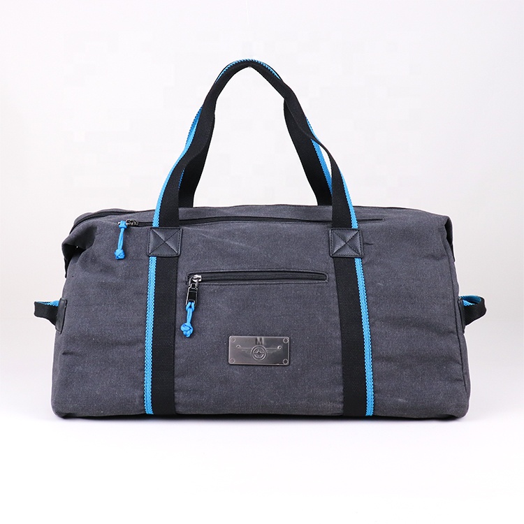 BSCI factory travel waterproof duffel bag luxury large capacity sport bag custom gym handbags men's canvas weekend weekender bag