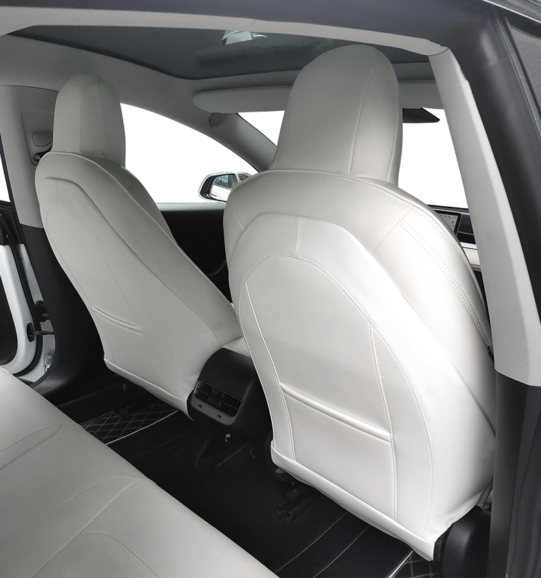 Anti Kick Pad Seat Cover Seat Kick Cushion For Tesla Model 3 Y Interior Accessories Decoration Total package Cushion Seat Back