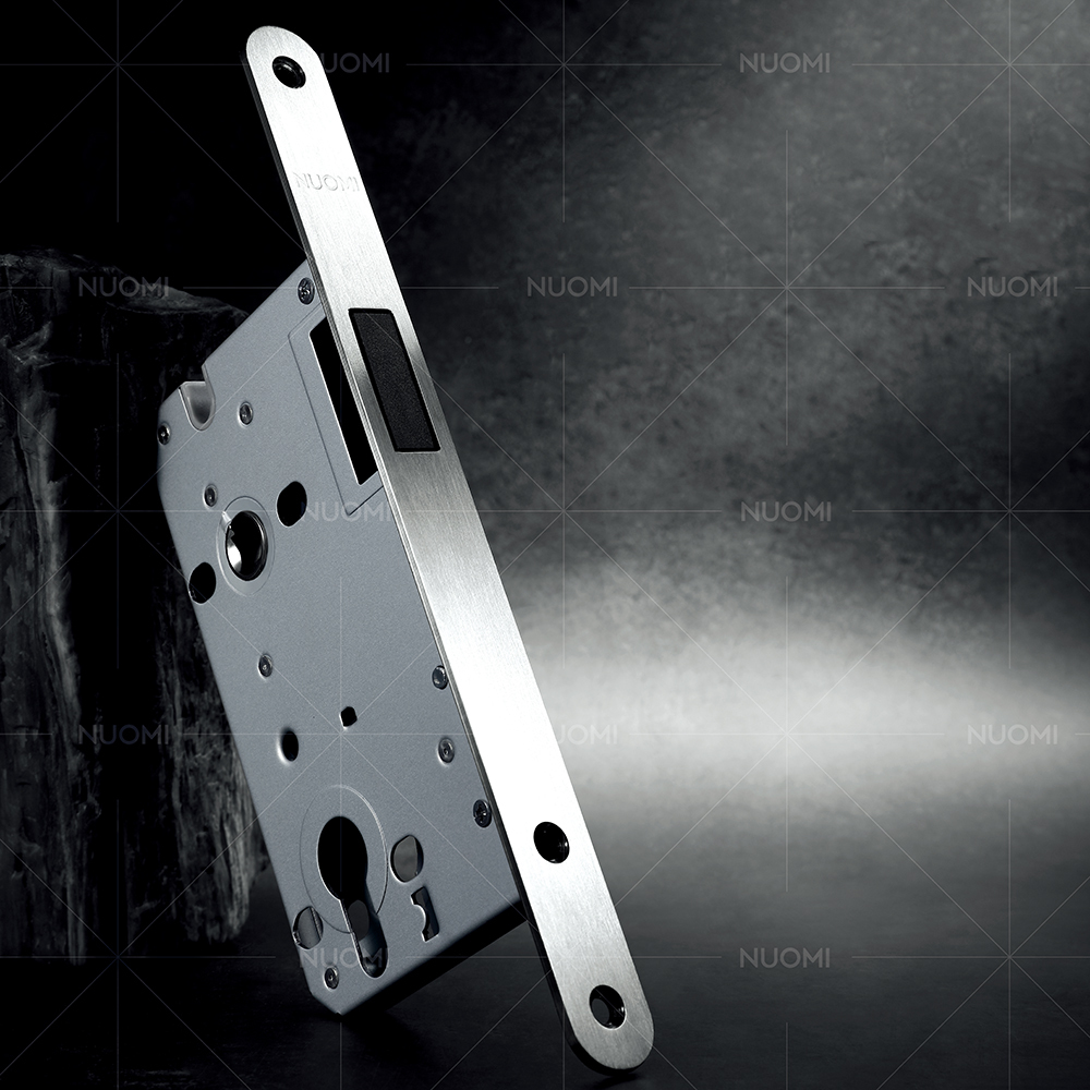 NUOMI 7255 Magnetic Mortise Lock Body Cylinder Stainless Steel Europe Door Accessories Silent Residential Door Lock Body