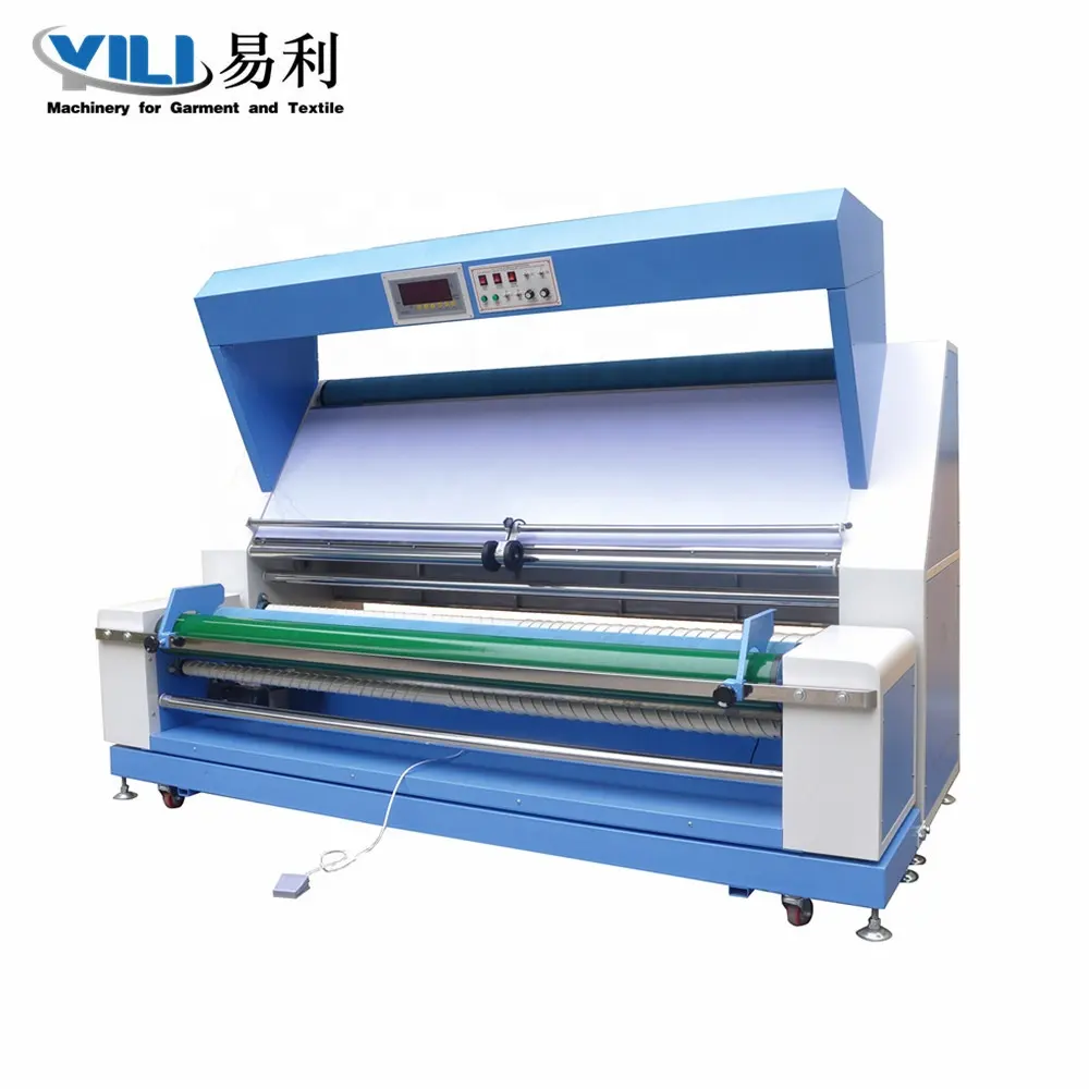 knitted and woven fabric automatic edge alignment fabric inspection machine