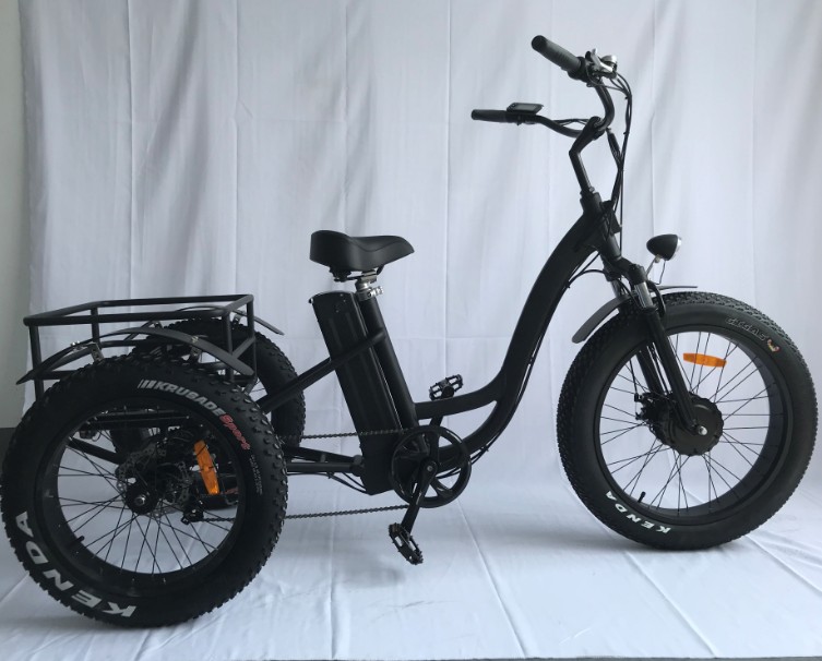 500W переднего приводного 3-х колесный Электрический трехколесный велосипед городской велосипед с корзиной RSD-708