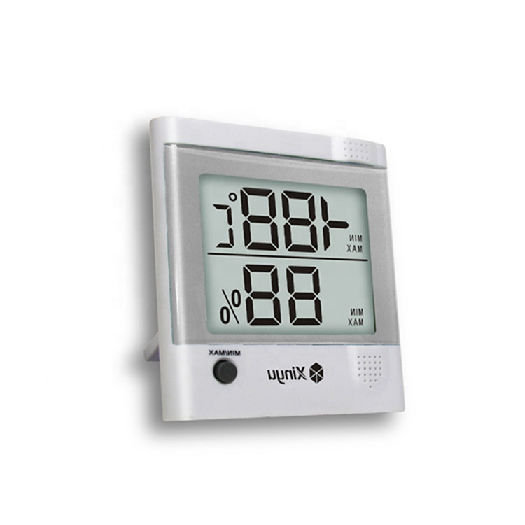 Home usb temperature display quality assurance cheap wholesale house shape indoor digital kitchen thermometer in desk