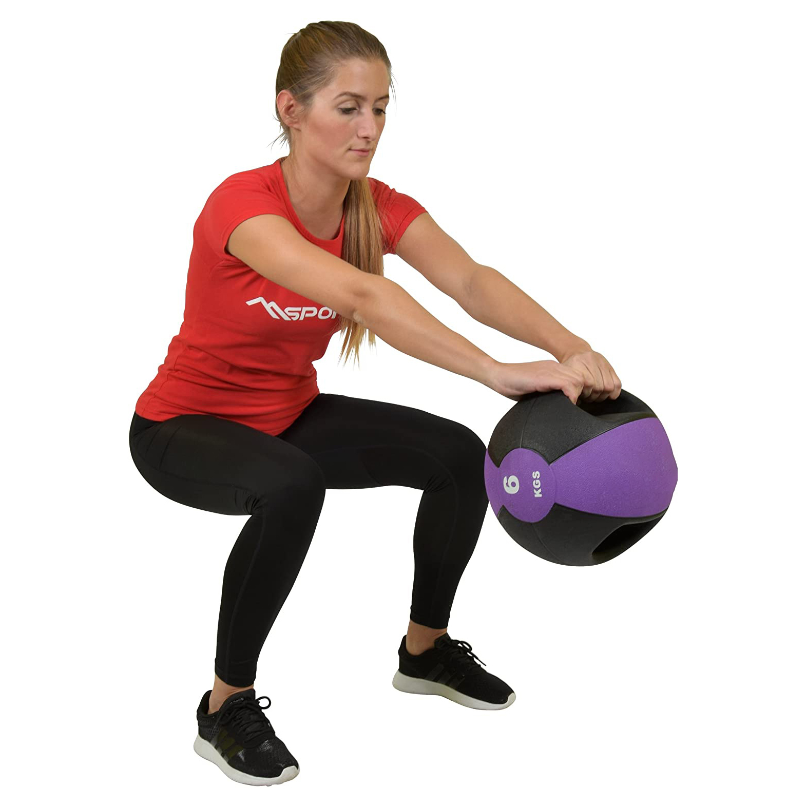 Medicine Ball Gym Solid Rubber Double Grip Medicine Ball