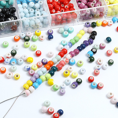 Clay Beads,Wholesale DIY Jewelry Accessories Loose Beads Large Hole Ceramic Beads