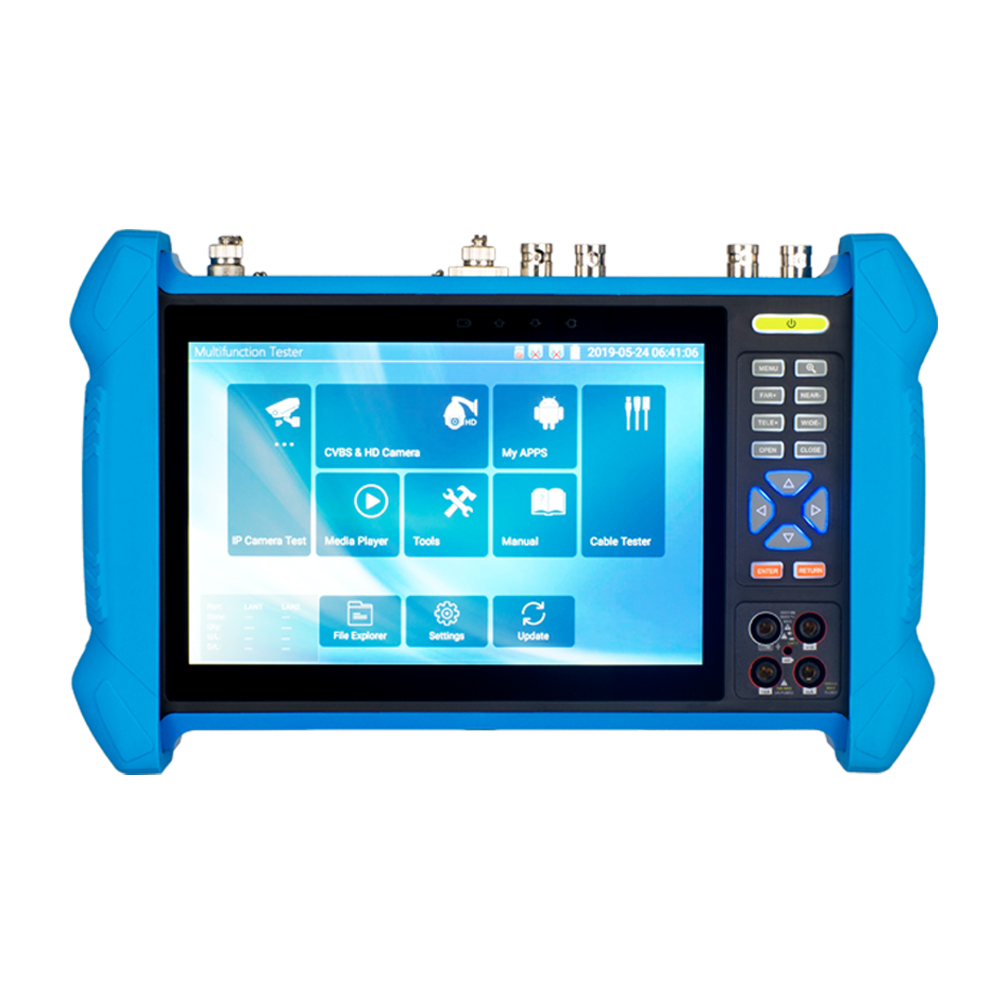 Тестер T1X cctv 1920*1200 IPS сенсорный экран 7 дюймов 6 в 1 poe TDR 2,0 Тестовый Кабель трассировщик оптический измеритель мощности Аналоговый Уровень