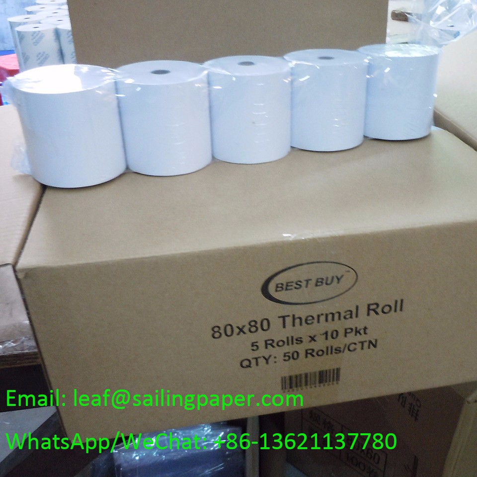 Bpa free pos 80 мм рулон термобумаги