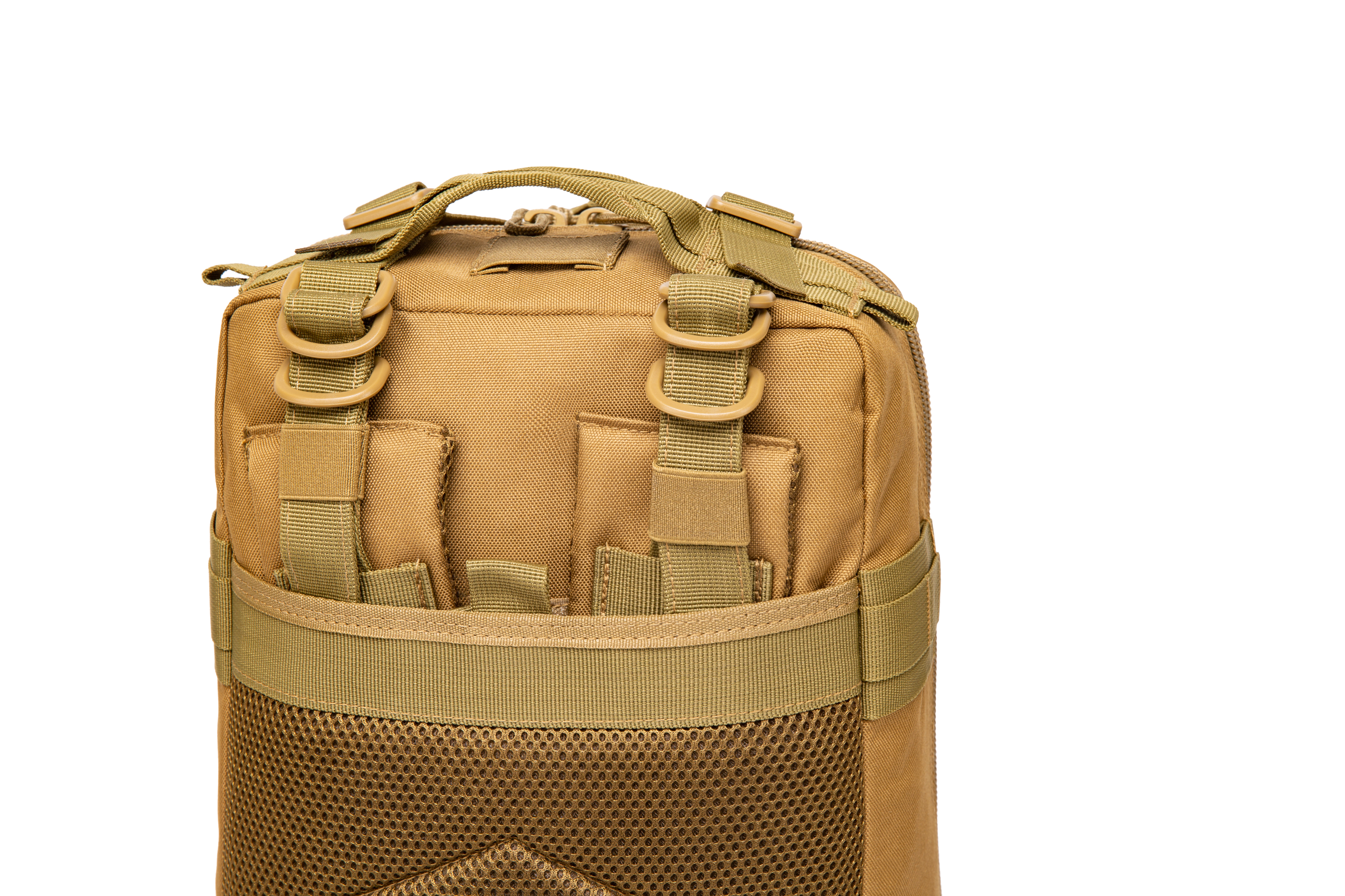 Waterproof outdoor black roll up expandable backpack with pouches tactical