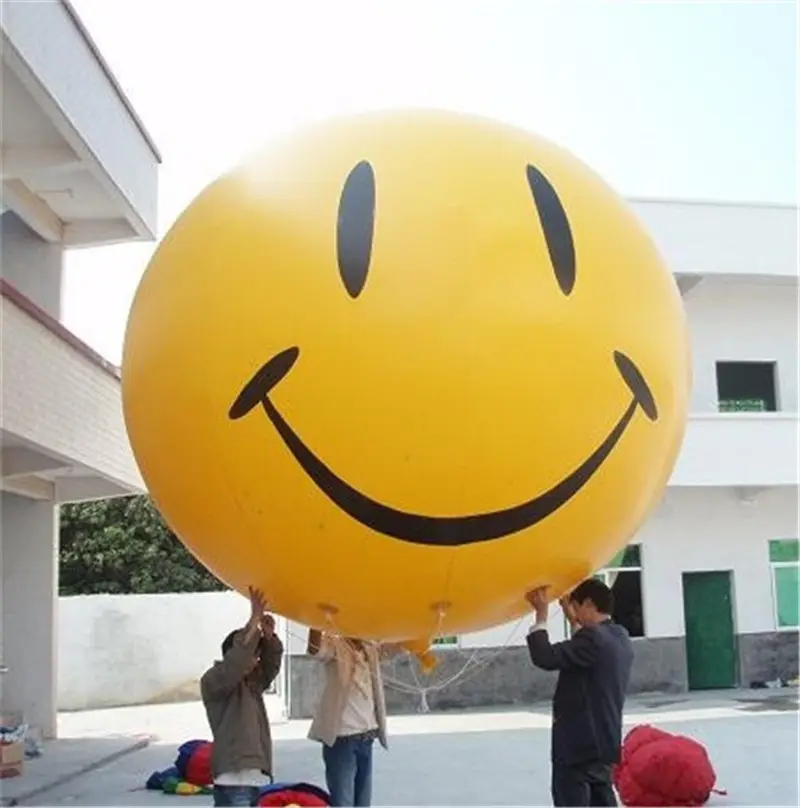 inflatable helium balloon / giant advertising flying blimp / airship round sphere balloon