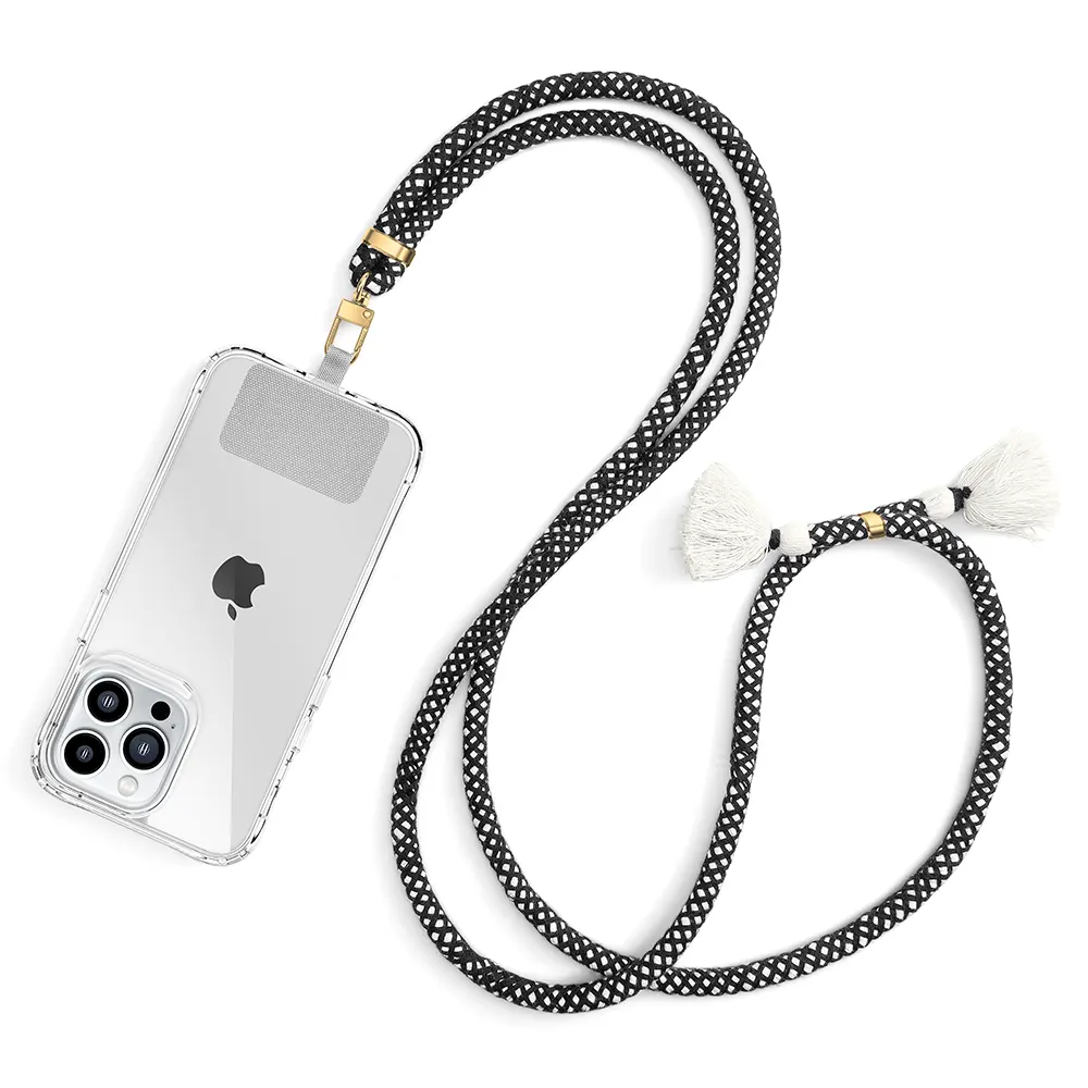 Adjustable Phone Case Strap Universal Crossbody Necklace Smartphone Cotton Cord Lasso Tether Rope Cell Mobile Phone Lanyard