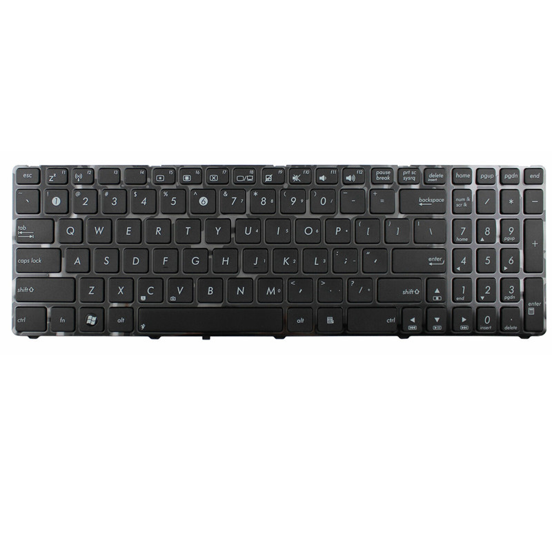 Дешевая Клавиатура для ноутбука ASUS K50 K60, клавиатура лучшего качества, Оригинальная клавиатура для ASUS K50 K60, цвет черный