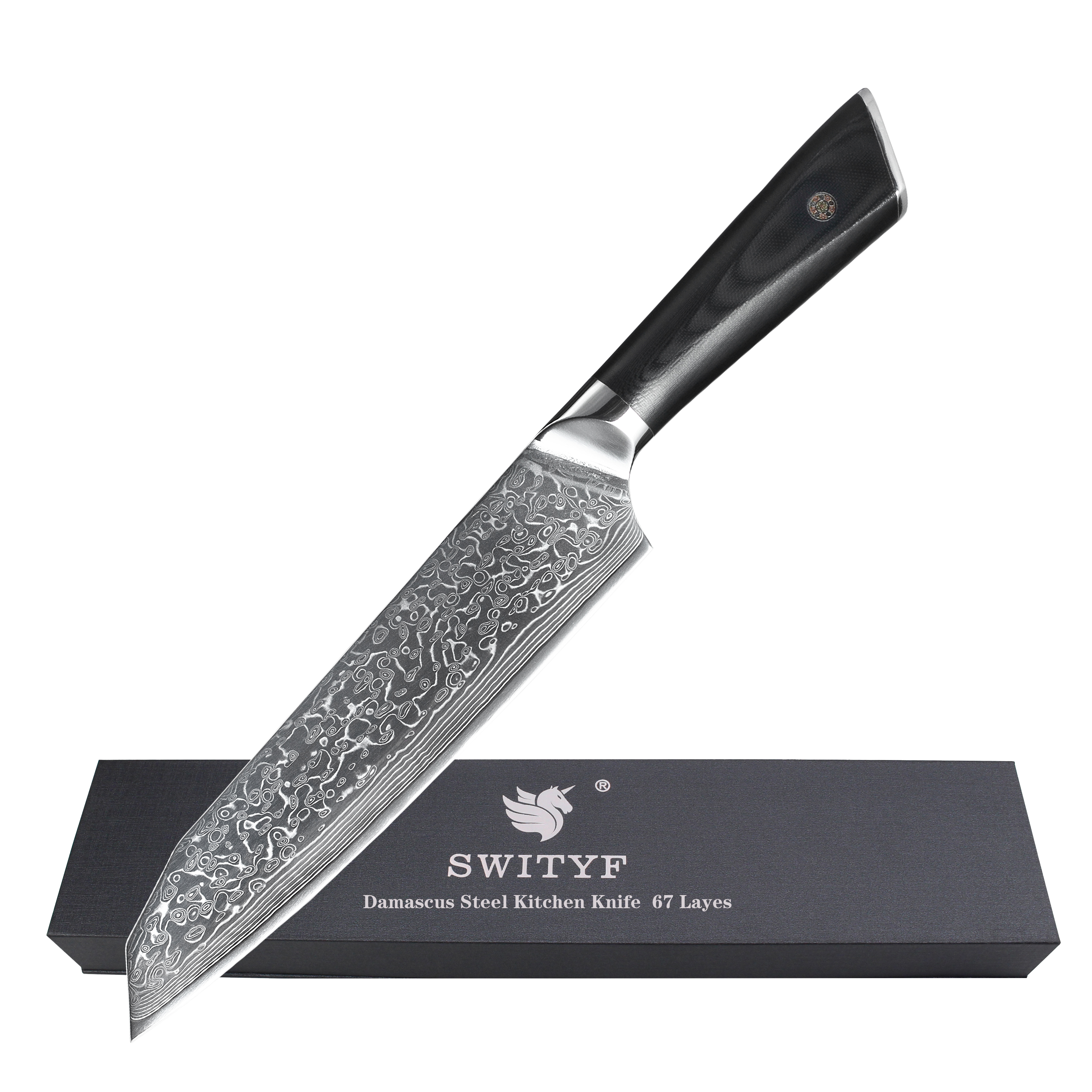 67 слоев G10 Ручка OEM дамасский нож santoku