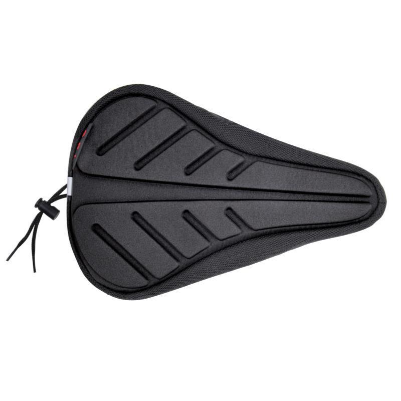 Factory directly sell black leaf shape silicone bicycle seat cover ventilation seat cover