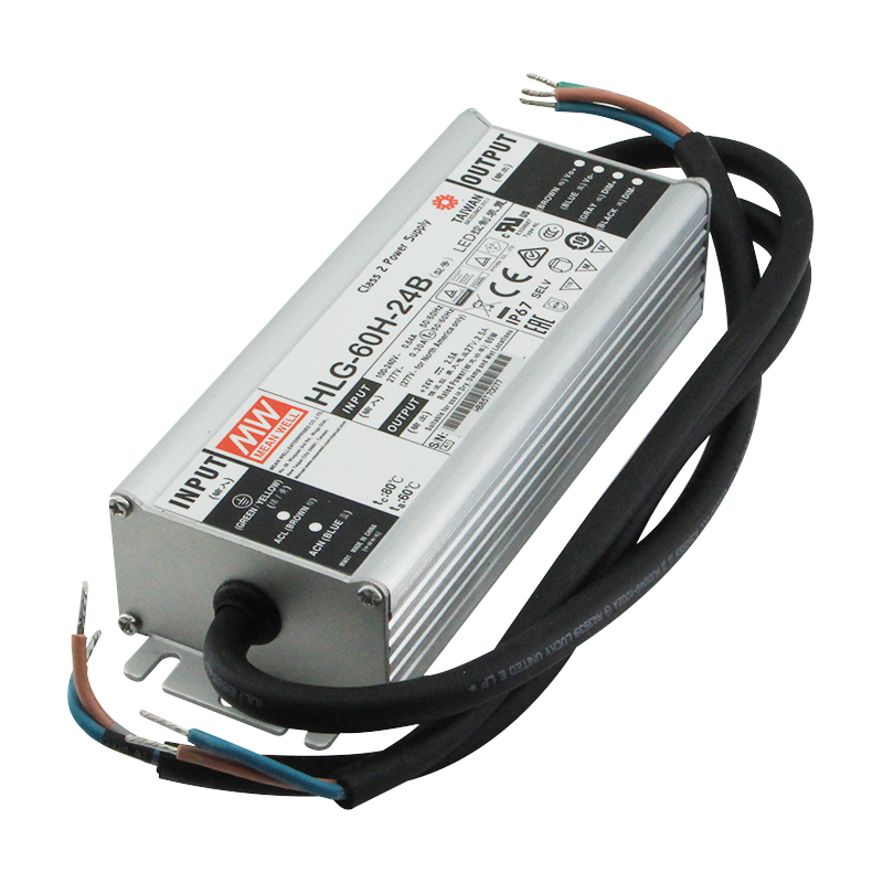 Бренд Mean Well представляет хорошая цена светодиодный драйвер 60H-24B 60w 24v с функцией затемнения
