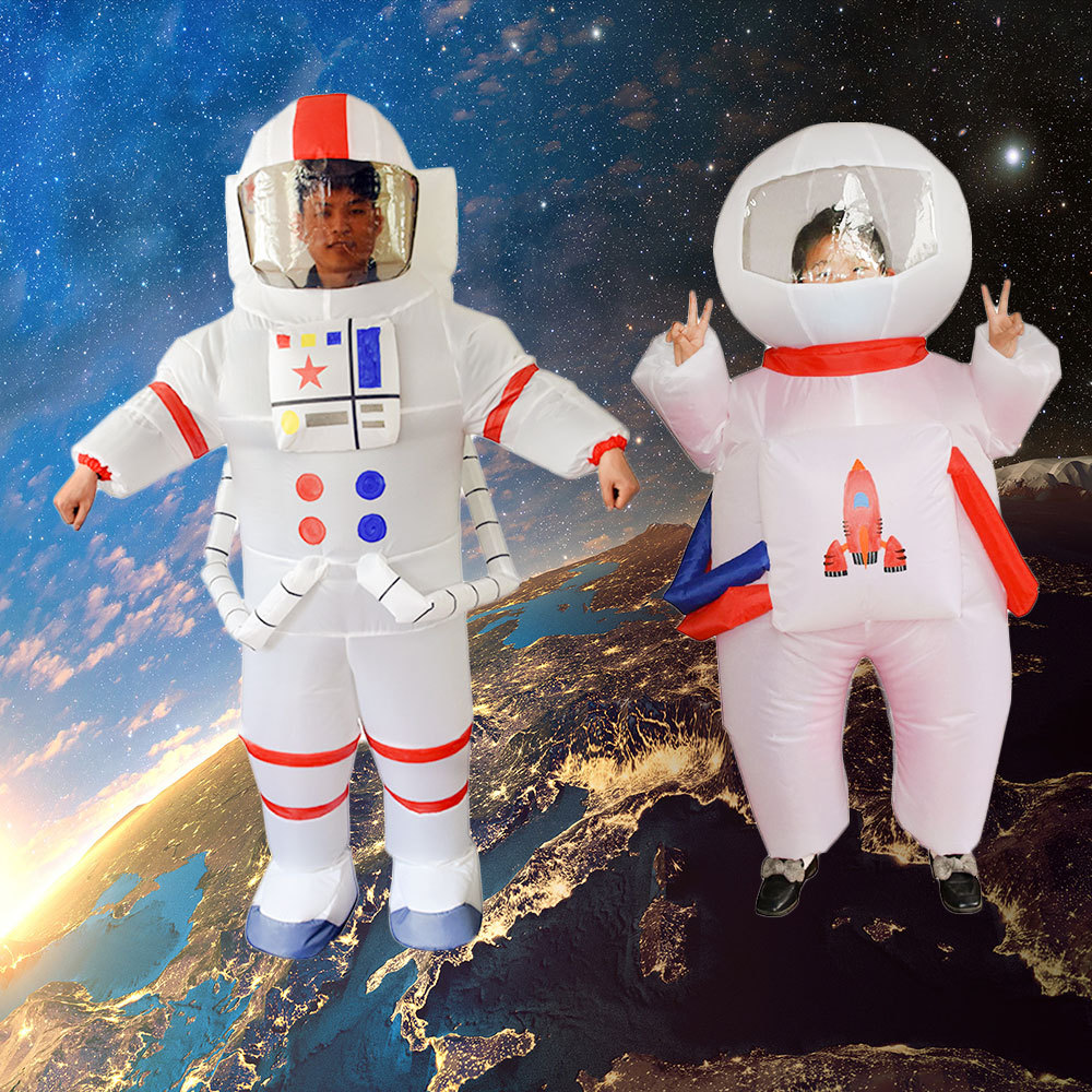 High quality adult children spacemen astronaut walking festival party inflatable costumes suit