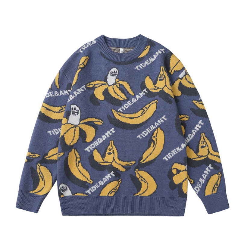 Custom Streetwear Knitted Sweater Men