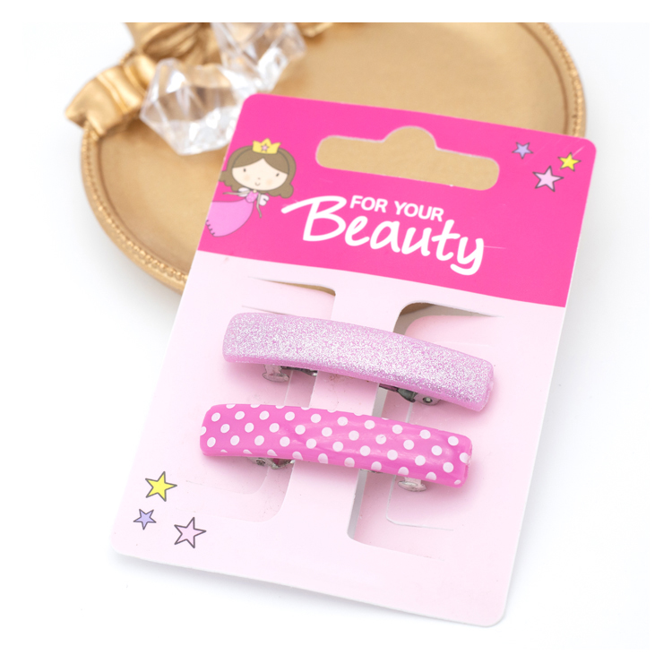 New Fashion Women Girls Pink Fuchsia Hair Clips Hair Barrette