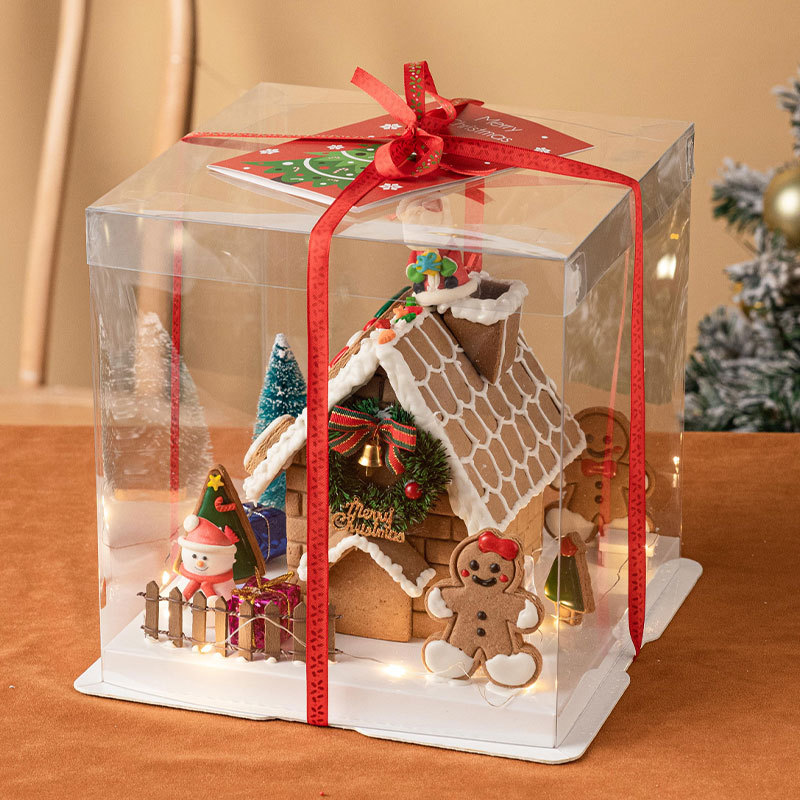 Christmas Decorated Cookies Gingerbread House Kit Decor Cooki Biscuits