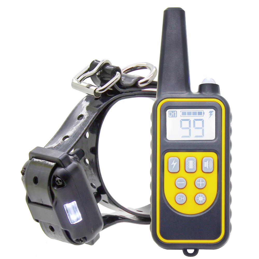 Dog Training Collar, Waterproof Dog Shock Collar with Remote 2600ft Control Range E Collar for 1 Dogs with 4 Training Modes ]
