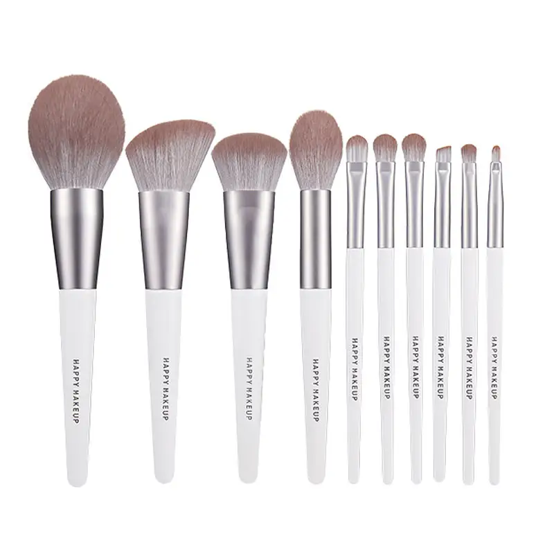 drop shipping 1pcs wholesale 10pcs vegan cruelty free professional luxury custom private label makeup brushes makeup