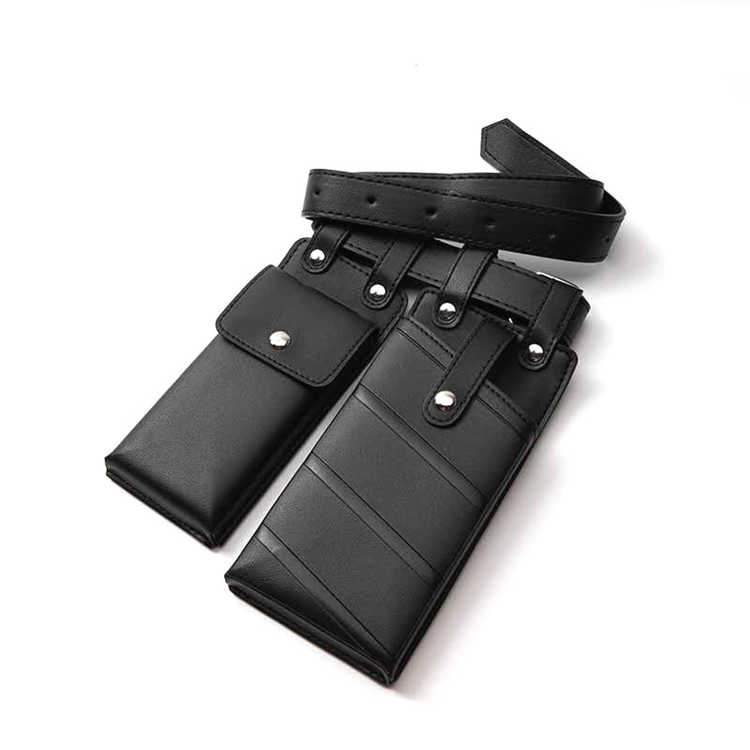 Factory Wholesale PU Belt With Two Mini Bags for Woman