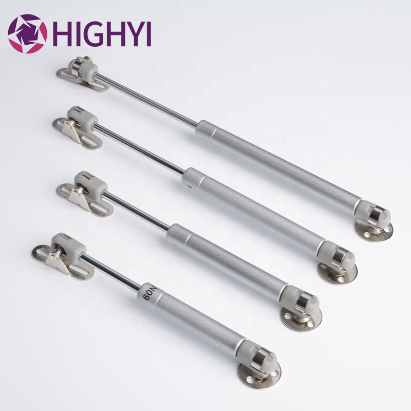 HIGHYI furniture small lift gas spring 100N soft close drop down door gas struts stay cupboard hydraulic support cabinet hinge