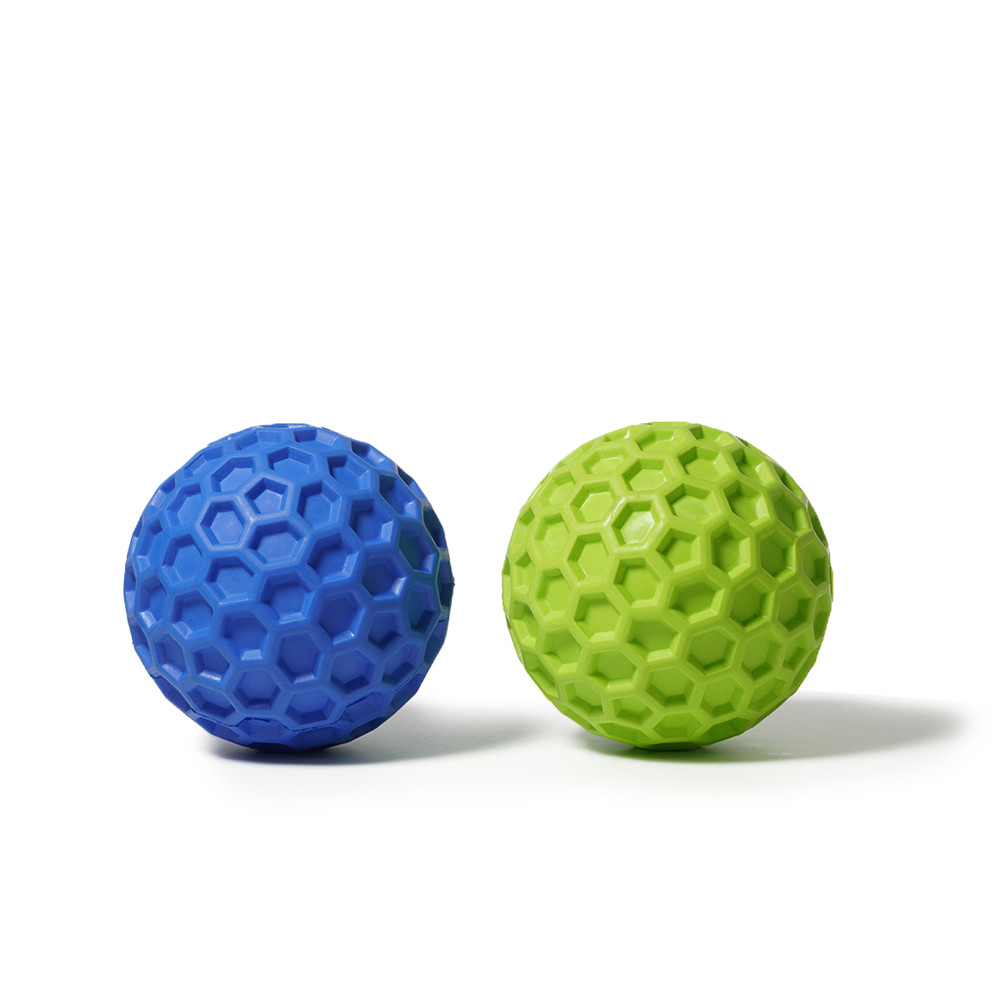 New Arrival Natural Rubber Interactive Molar Dog Toy Pet Ball Toy Squeaky Dog Ball Toy