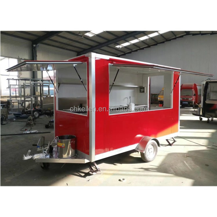 Hot sale mobile fast food vending trailer/car food trailer