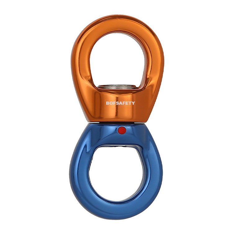 Rotational Rope Mountaineering Buckleg Rock Climbing Rope for Climbing 35KN Rock Climbing Kit Swivel Connector