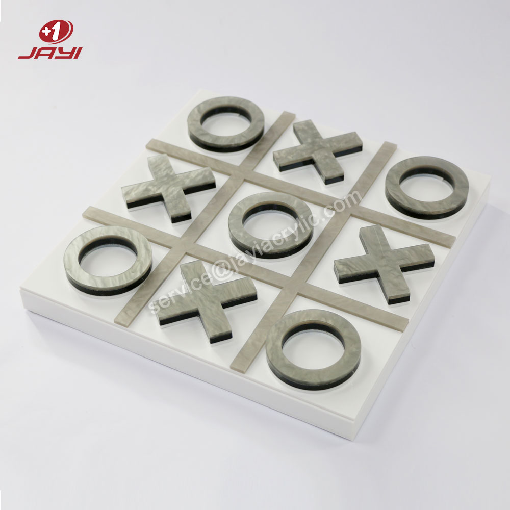 JAYI Factory Custom Outdoor I Player, настольные декорации, игры, акриловая семья Tic Tac Toe Штук x и o