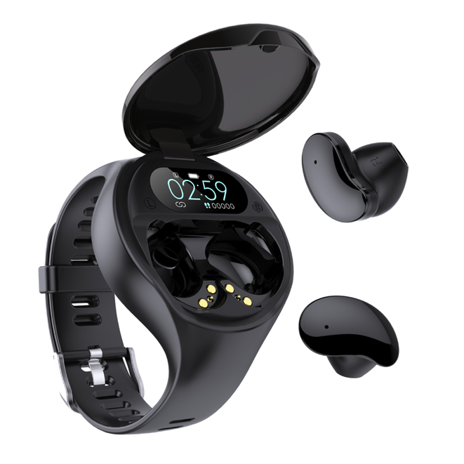 2020 Новое поступление беспроводные наушники Bluetooth два в одном Смарт-часы наушники-вкладыши TWS наушники с несколькими функциями