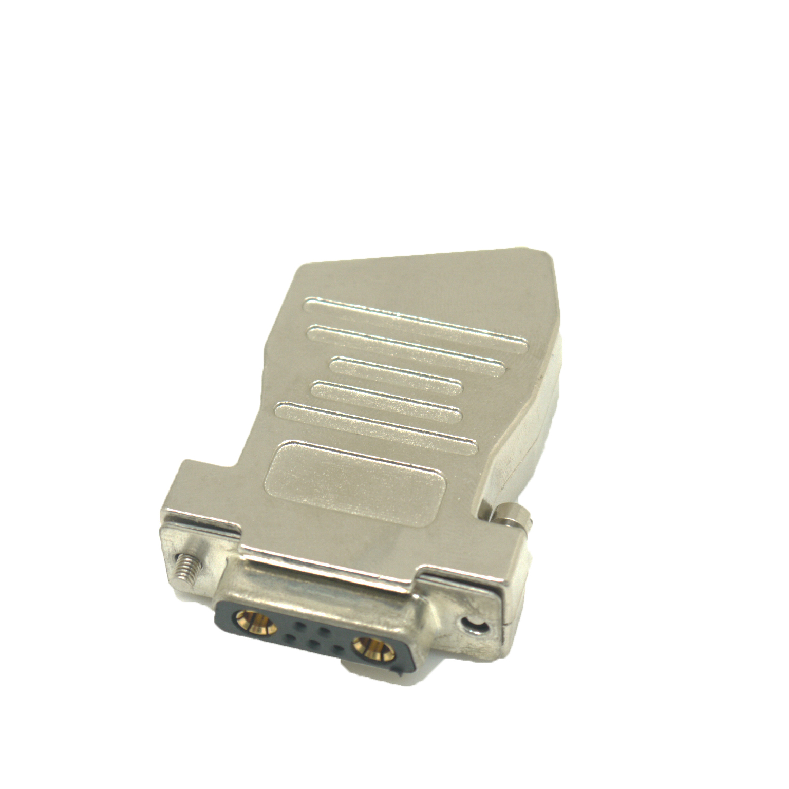 D-Sub connector 15pin metal hood two cable entrys 45 degree DB meal female hoods connector