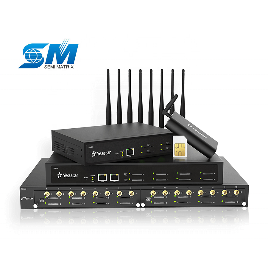 Новый оригинальный шлюз Yeastar TG серии VoIP GSM / WCDMA / 4G LTE TG100 TG200 TG400 TG800 TG1600