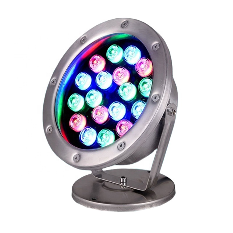 Подводный светодиодный RGB-светильник для фонтана, подводная лампа для фонтана, 24 В, 3 Вт, 6 Вт, 9 Вт, 12 Вт, 15 Вт, 18 Вт, 24 Вт, 36 Вт, IP68, 12 В