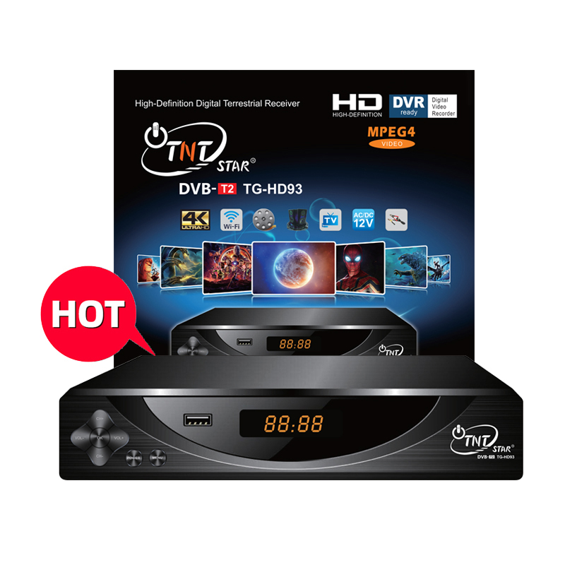 TNTSTAR TG-HD93 поставка с фабрики цифровой телеприставка ТВ декодер DVB T2 антенна