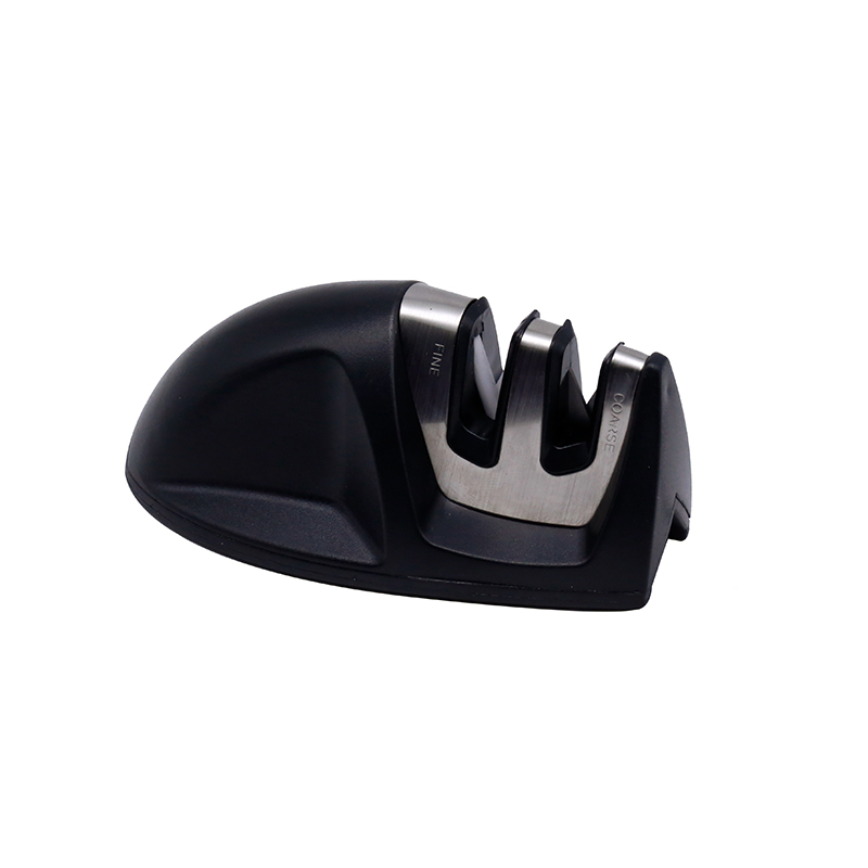 Factory Directly Price Small Mini Manual Sharpening Stone Kitchen Edge Grip 2-Stage Black Knife Sharpener