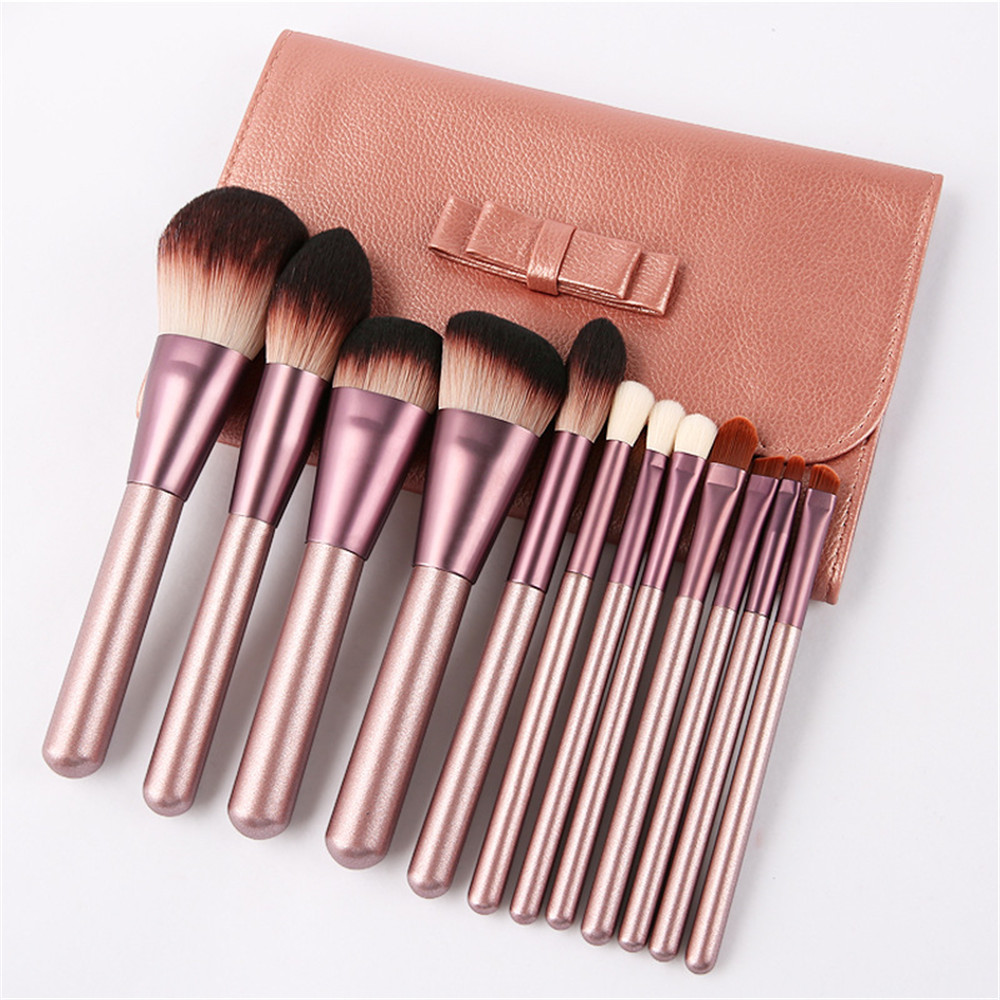 Частная этикетка кисточек для макияжа с логотипом Make Up bruhes набор женский макияж кисти 12 шт.