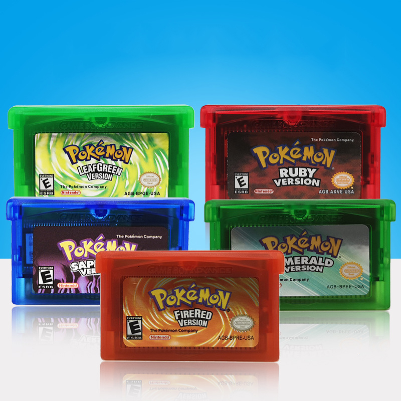 Sell well/ностальгия Видео игровой картридж карты для Pokemon Juegos Advance SP