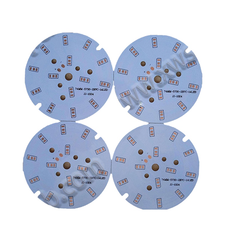 Однослойная MCPCB светодиодная алюминиевая PCB Бессвинцовая HASL светодиодная печатная плата для светодиодной лампы