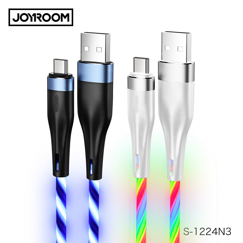 Новинка, светодиодный светильник Joyroom, зарядный USB-кабель для мобильного телефона, шнур для быстрой зарядки, кабель Micro USB, кабель для зарядки и передачи данных