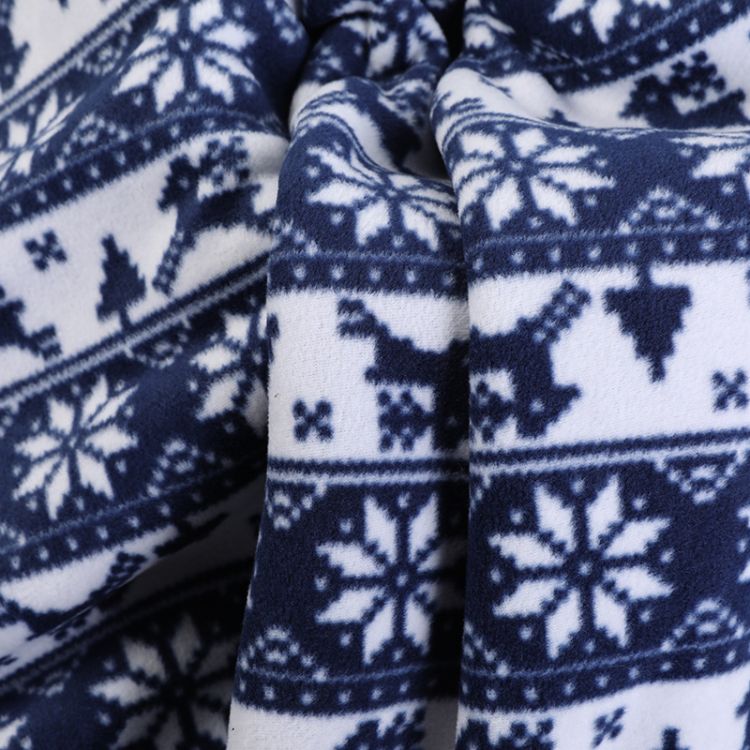 Suitable For Autumn And Winter Skin Friendly 100% Polyester Cotton Composite Patterned Printed Upholstery Polar Fleece Fabric