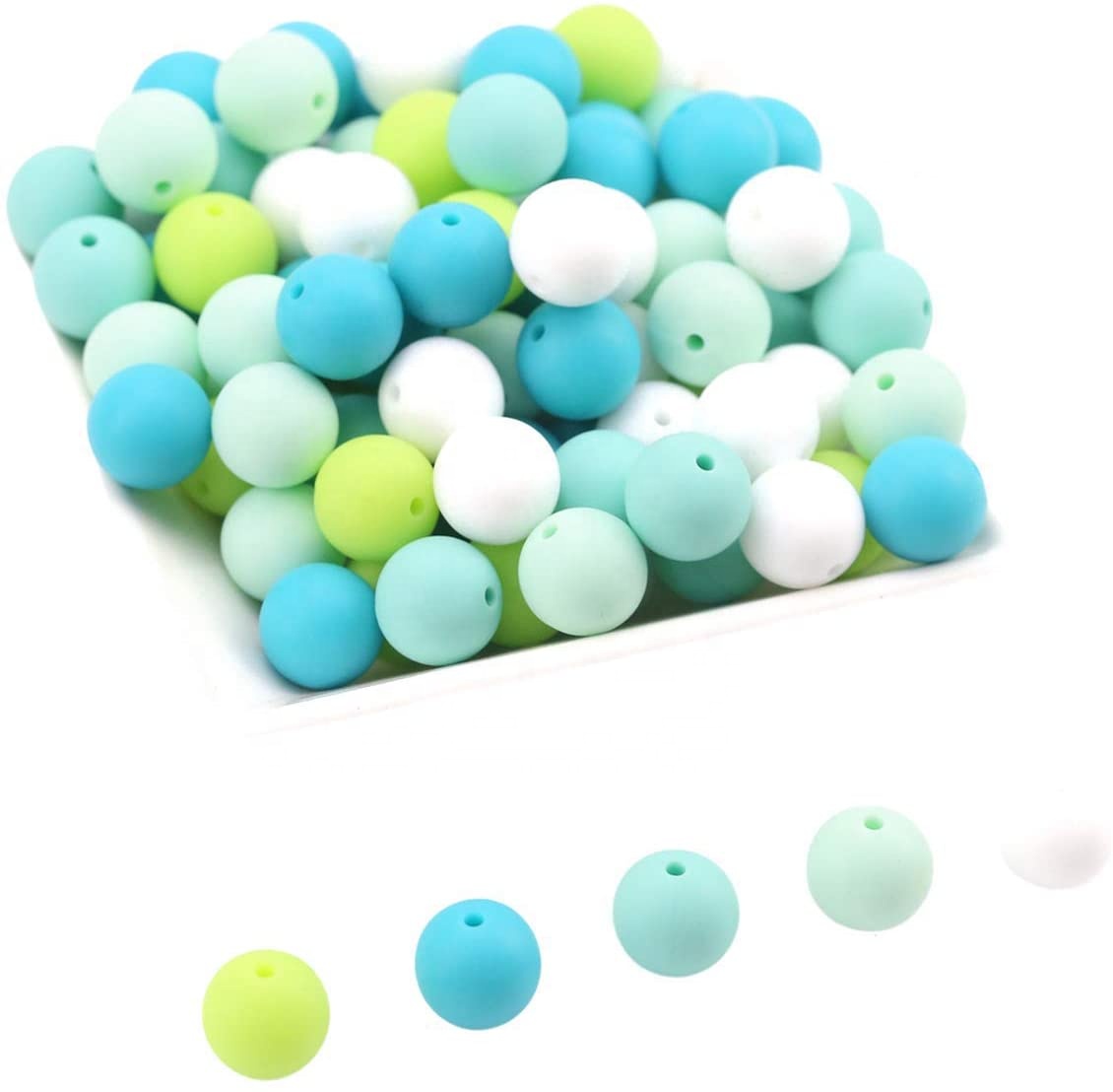 OKSILICONE силиконовые бусины Премиум-качества 19 мм DIY ювелирные изделия ожерелье изготовление бусины из пищевого силикона детские бусины для прорезывания зубов