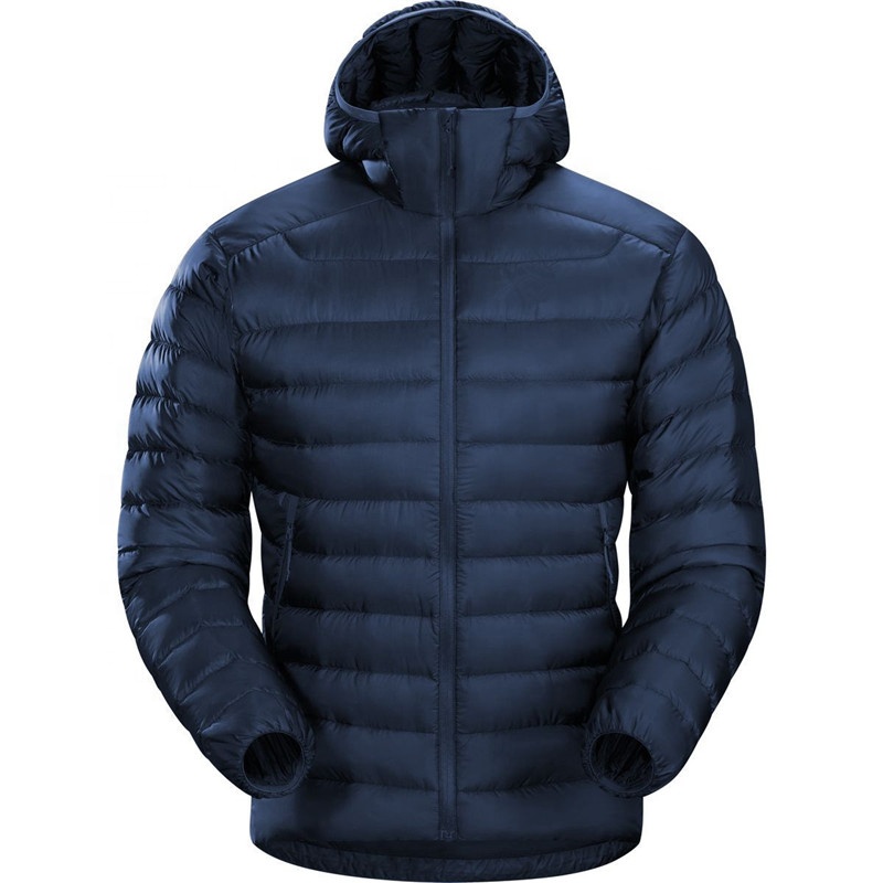2021 Hot Sale OEM ODM Winter Down Jacket Warm Lightweight Breathable Hoodie Puffer Jacket For Men