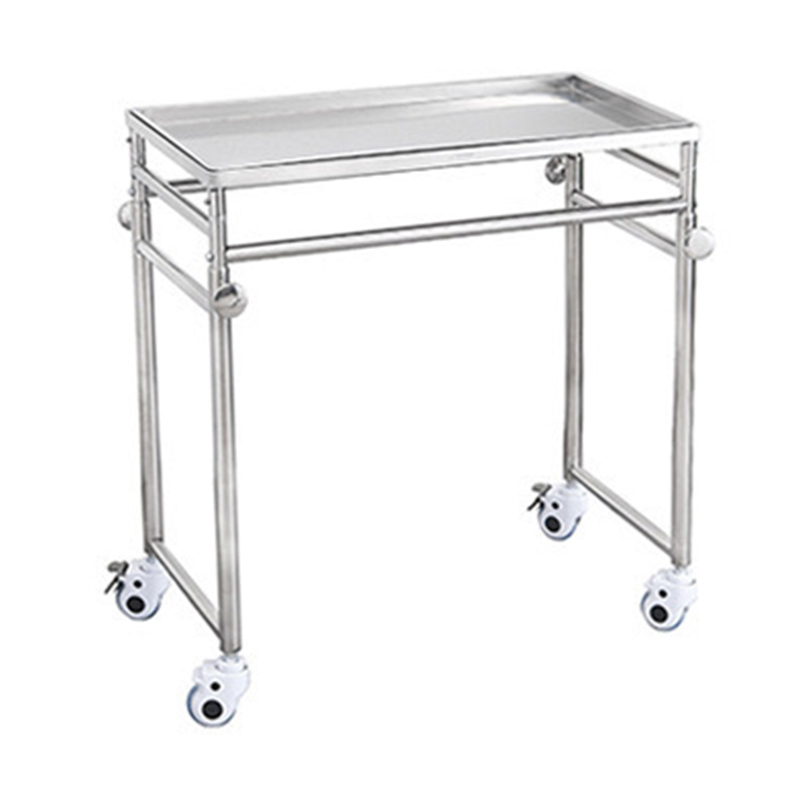 Kangtek High Quality 304 Stainless Steel Medical Trolley Hospital Furniture Height Adjustment Multifunctional Trolley