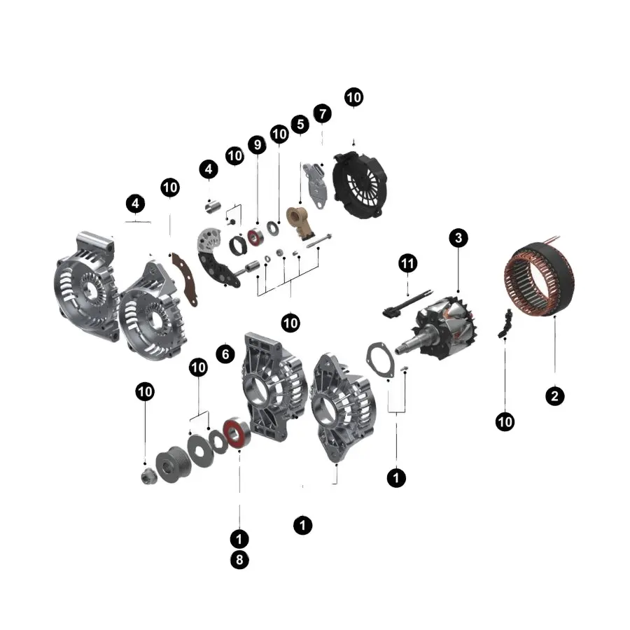 JUNYU factory direct sale generator alternator for Hyundai 37300-2B500 37300-2B300 37300-2B510