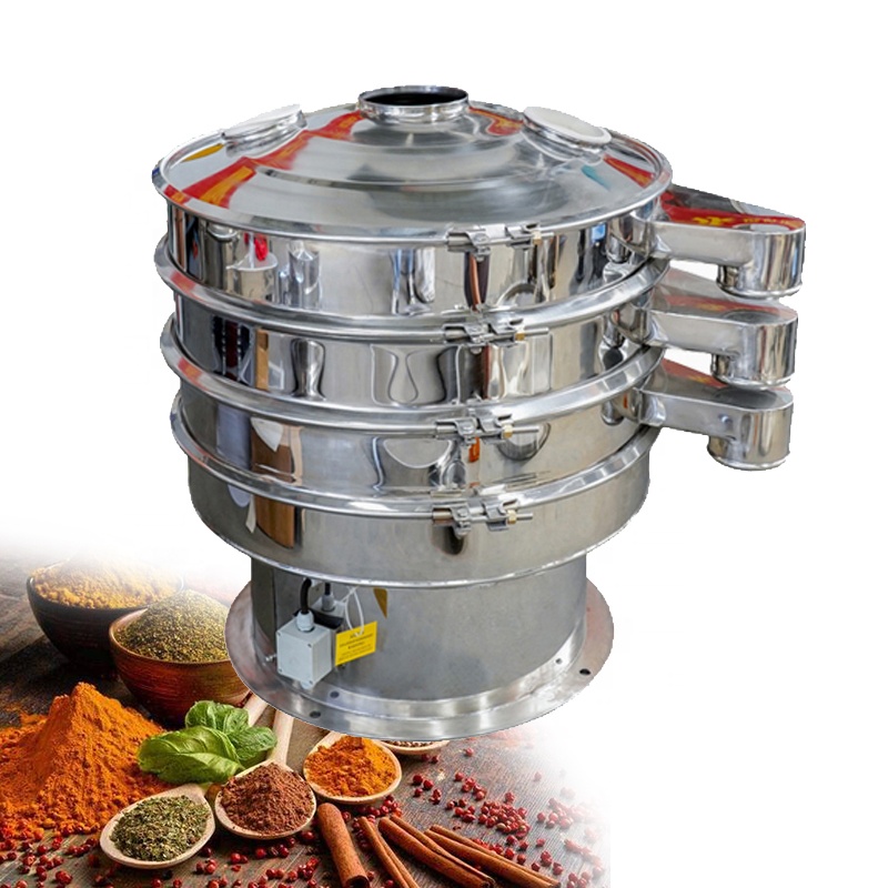 Vibrator Peanut Liquid Ceramic Slurry Automatic Barley Wheat Flour Cornmeal Sieve Rotary Vibrating Screen Machine For Grains