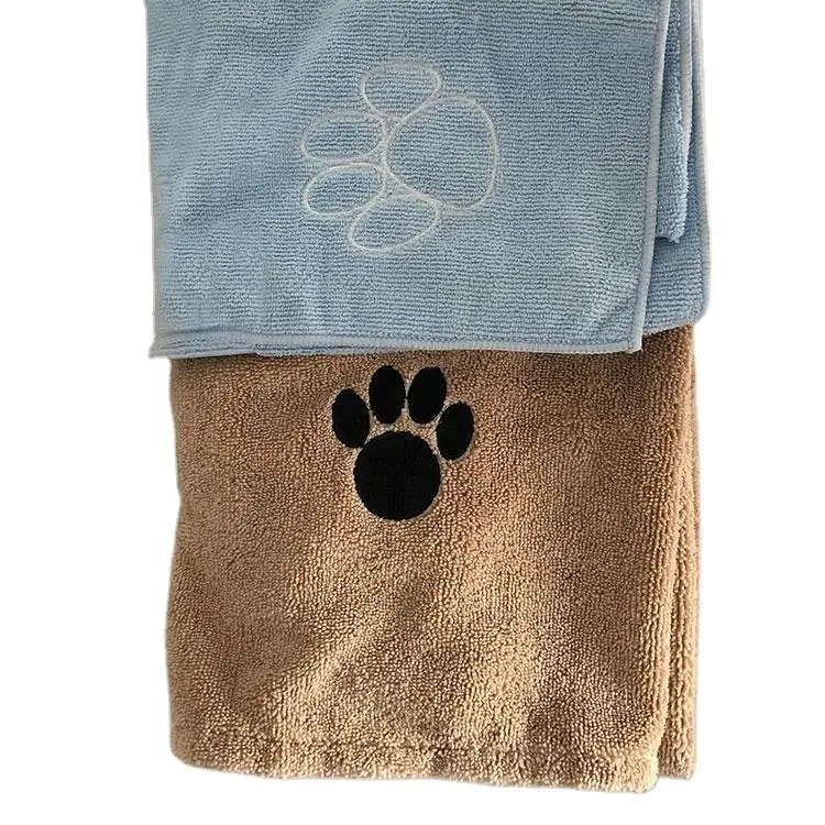 Microfiber Pet Dog Washing Towel With Pockets