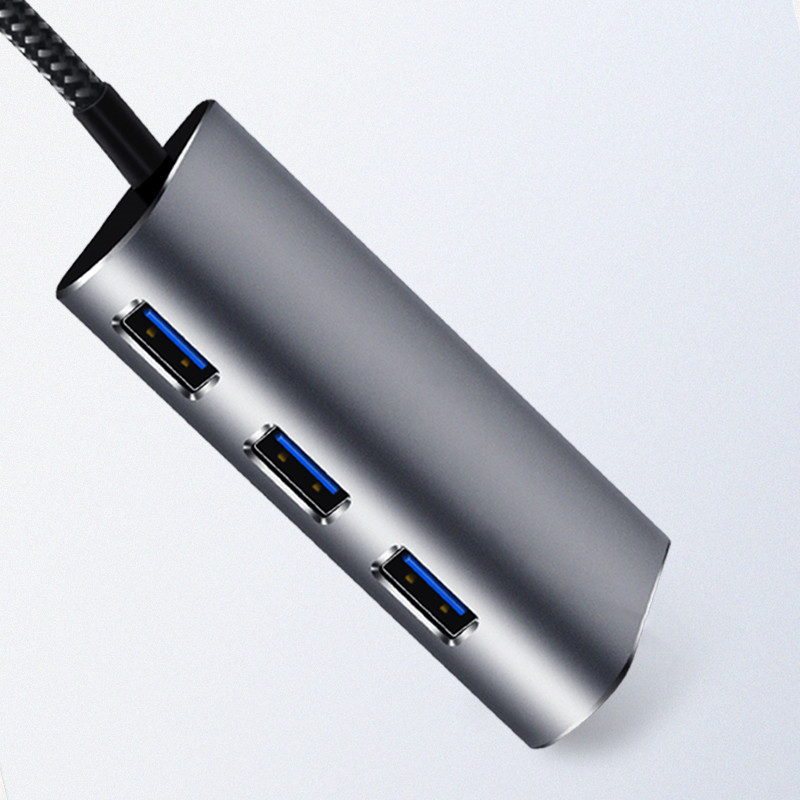 Пружинные контакты SMT/SMD 5 в 1 Тип C до гигабитный сетевой адаптер для смартфона с 3 портами USB хаб для работы homeuse стационарный ноутбука сетевой адаптер usb-концентратор
