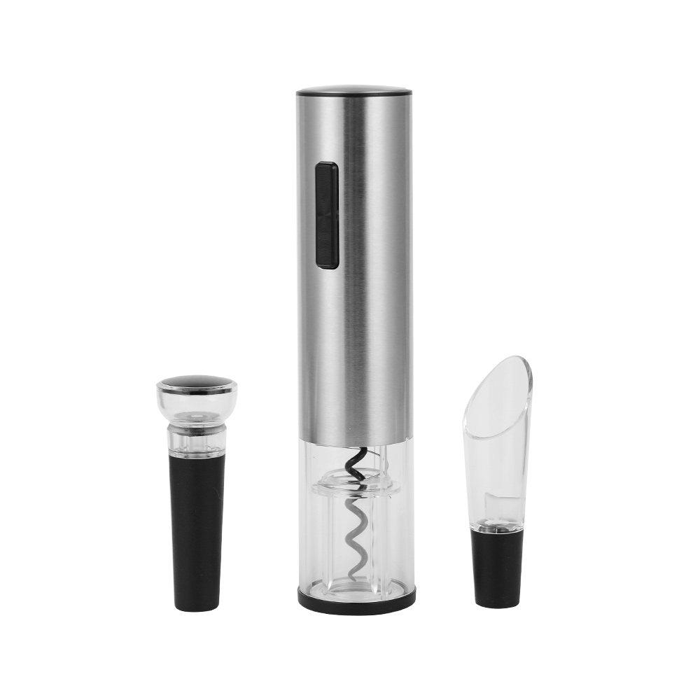 KLP Gift box wine accessory set promotion rechargeable electric red wine bottle opener kit bar tools accessories