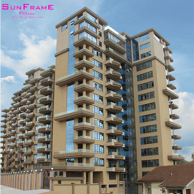 Commercial high rise building Kenya Curtain wall project construction project design supply Installation